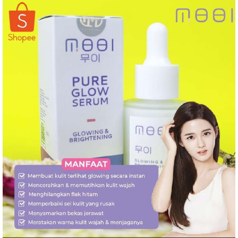 READY MOOI Pure Glow Serum - Original Serum Wajah Glowing Korea