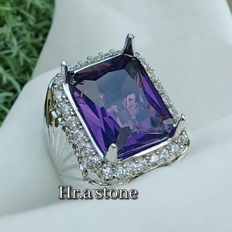 CINCIN BATU KECUBUNG UNGU SUPER KUALITAS
