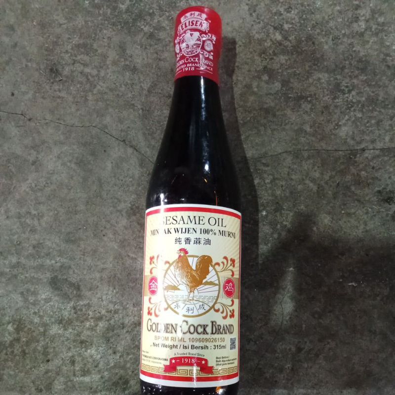 

Sesami Oil Minyak Wijen 100% murni Golden Cock Brand 315ml