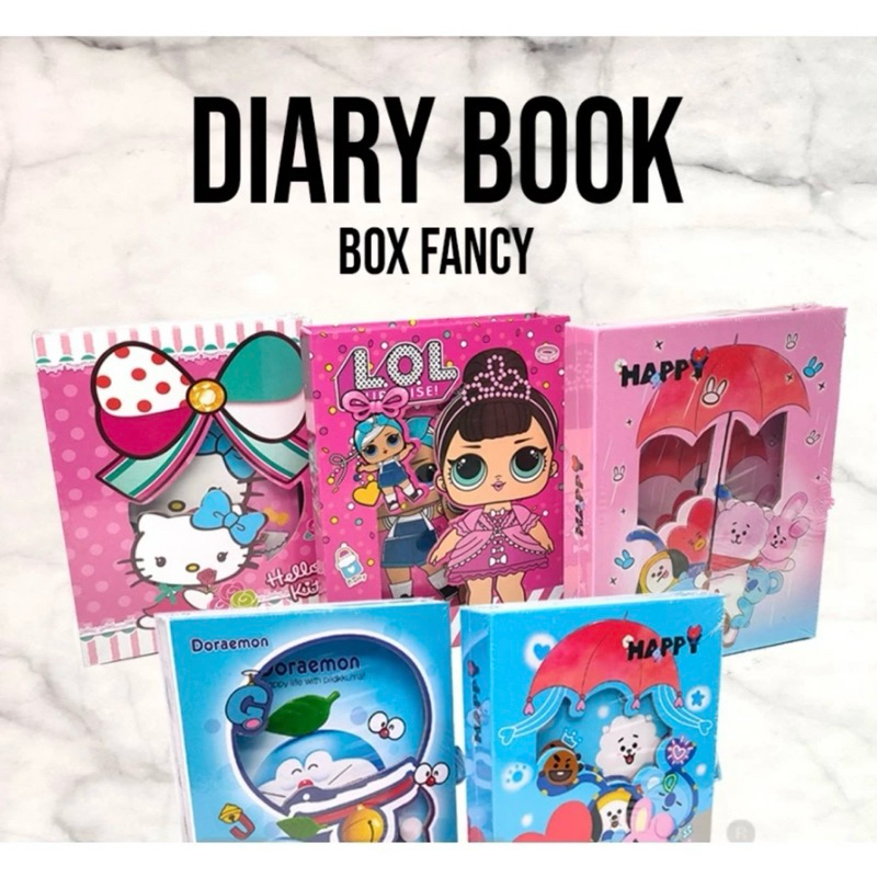 

Diary Box Fancy Besar 32K / Buku diary kunci dengan gembok Karakter