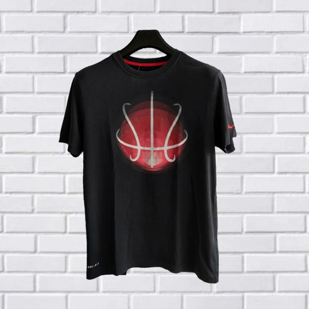 KAOS NIKE BASKETBALL, SIZE M-L (SECOND BRANDED) HITAM, TS0152