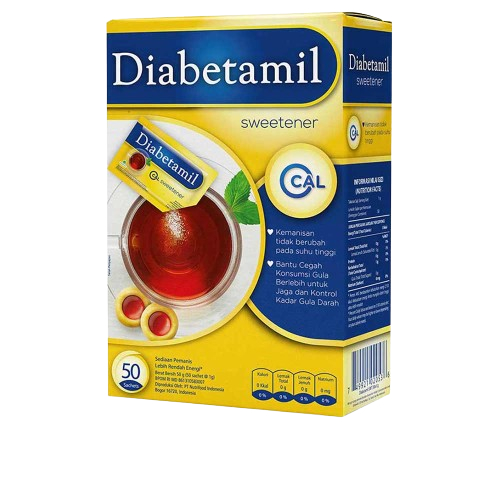 

DIABETAMIL Sweetener 50 g ( 50 sachet @1 gr )