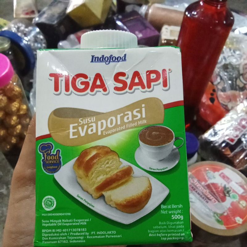 

susu evaporasi tiga sapi 500g