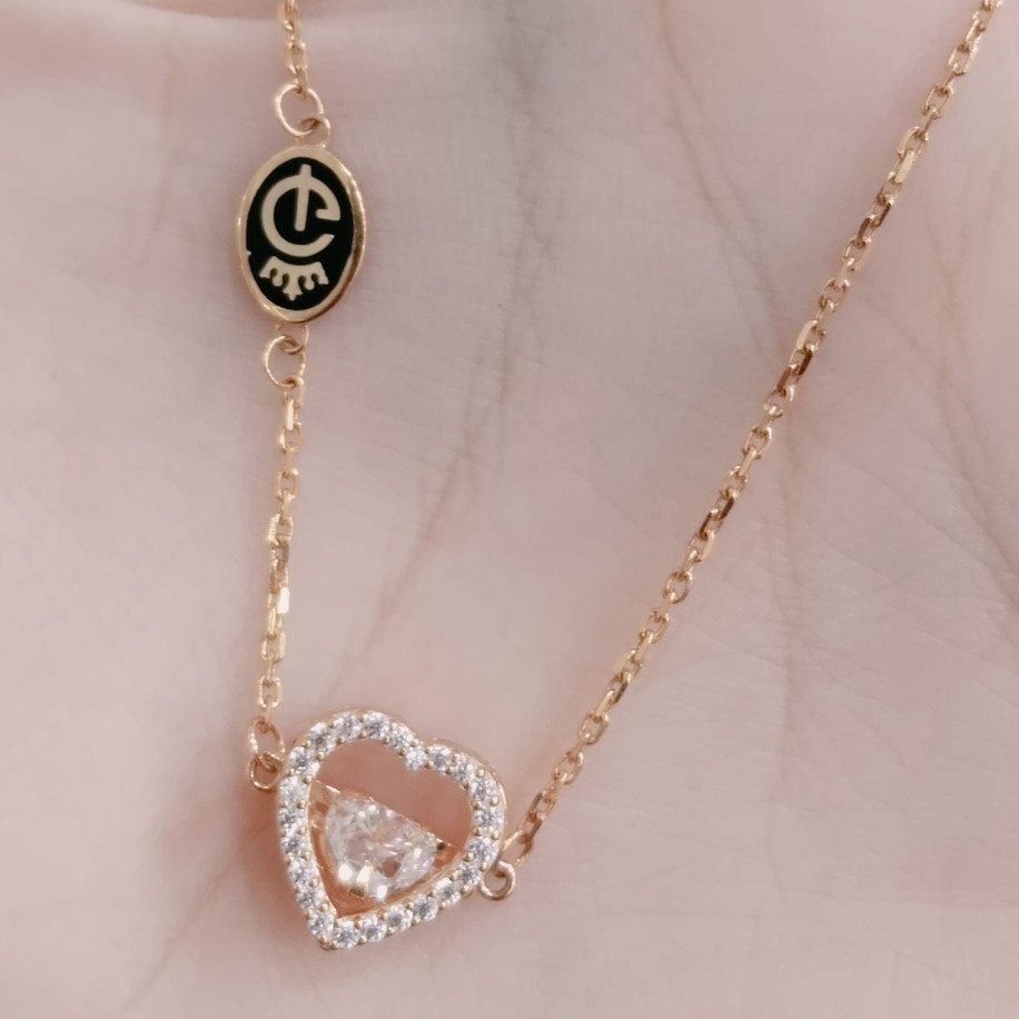 GELANG RANTAI SERUT DANCING STONE LOVE BY IGUN EMAS ASLI