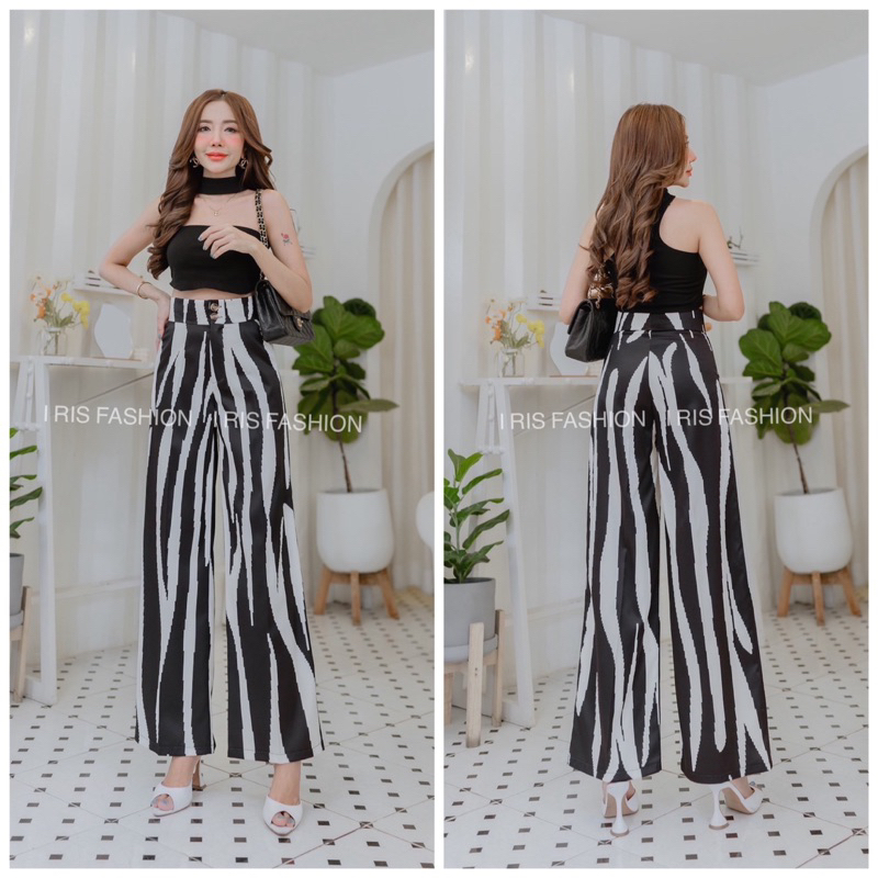 celana panjang import/ highwaisted pants/kulot import/ celana panjang wanita/ kulot monogram import