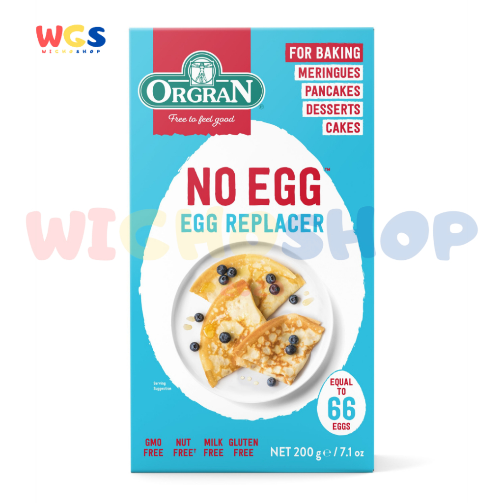 

ORGRAN NO EGG Egg Replacer Mix For Baking Pancakes Desserts Cakes 200g