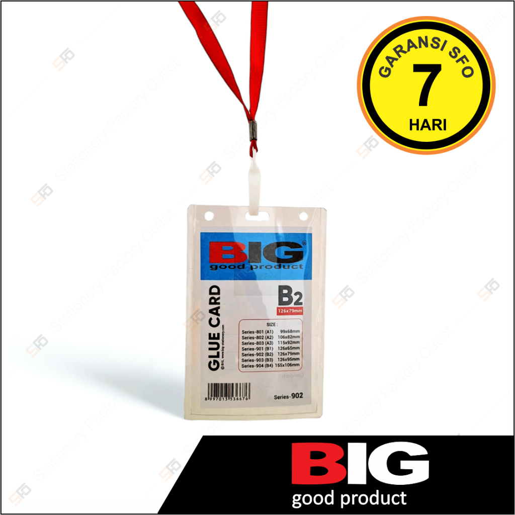 

ID Card Holder BIG B2 Potrait + Lanyard