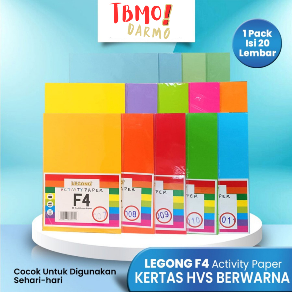 

TBMO (ISI 20) KERTAS ORIGAMI ACTIVITY FOLIO/F4 LEGONG SOLID