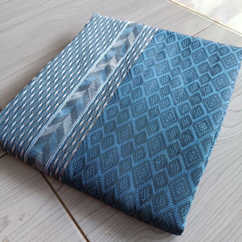 Terbaru Kain songket Denim Tenun Songket Biru muda Songket Palembang