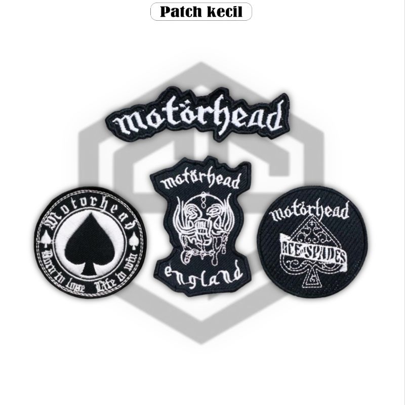 Patch Bordir Jahit Emblem Band Motorhead Aksesoris Patch Bordir Jahit Iron Keren