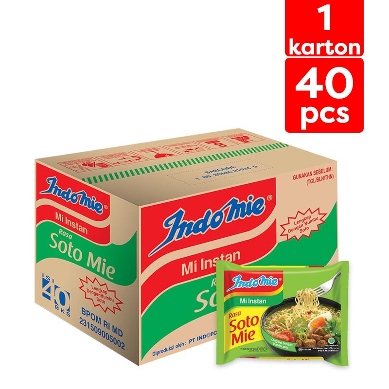 

Indomie Rasa Soto Mie Karton (40pcs)