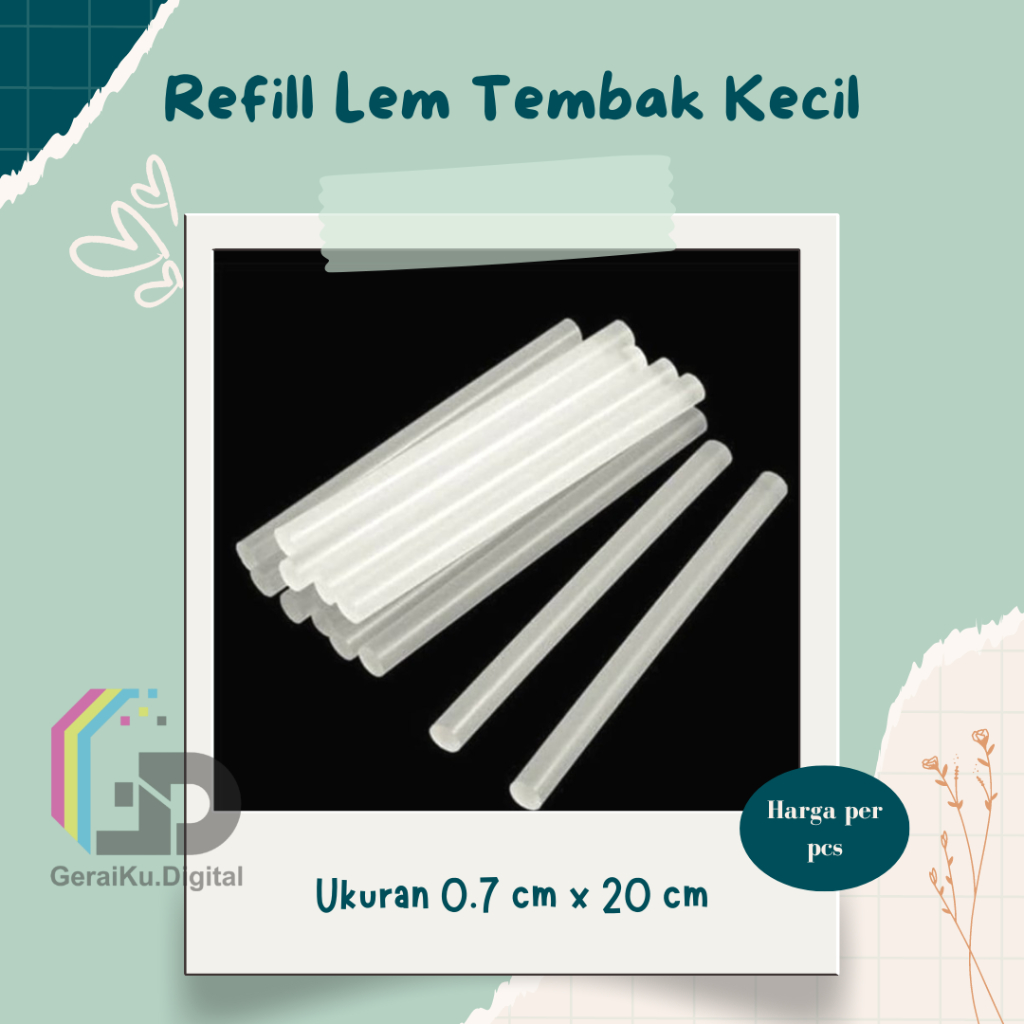 

Refill Isi Lem Tembak kecil 1 pcs / Glue Gun Refill Hot Melt Refil / Glue Stick