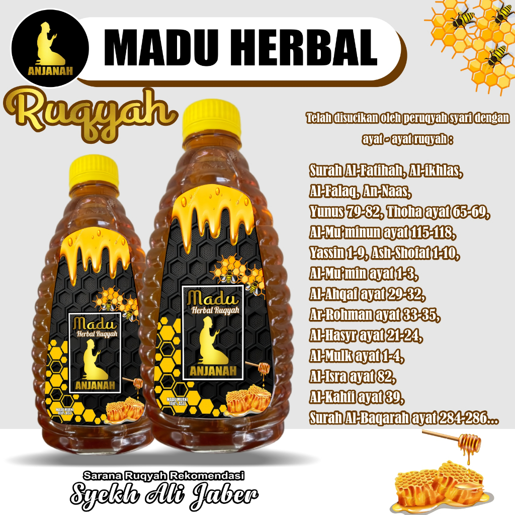 

Madu Asli | Madu Murni Ruqyah Mirip Madu Safiya & Al Shifa Herbal Original Mencegah Penyakit Lambung