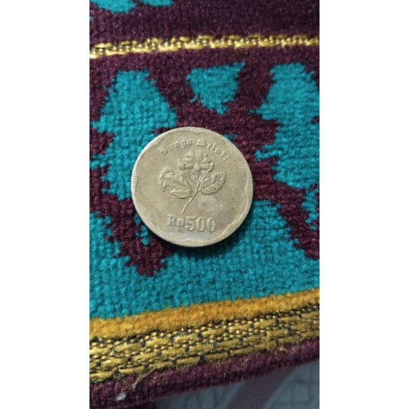Koin Kuno 500 bunga melati
