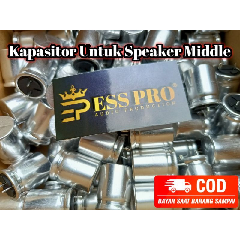 1 Pcs Elco untuk speaker midle kapasitor filter midle kapasitor speaker midle elco middle