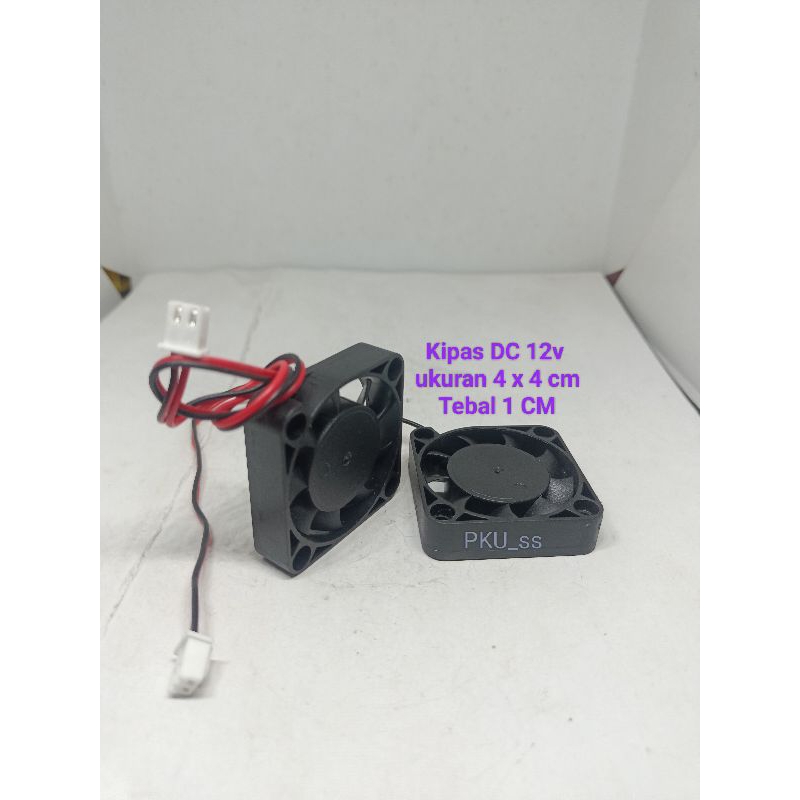 Kipas DC 12v 4 x 4 cm / Fan DC 12volt 4x4 cm Tebal 1cm / Fan Cooling pendingin