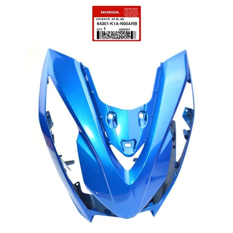 Cover Tameng Depan (AR Blue Me) – Honda BeAT K1A - 64301K1AN00ARB