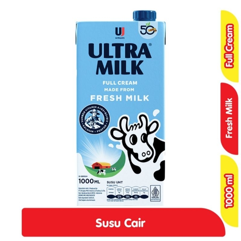 ULTRA Milk Full Cream Fresh Milk 1 L