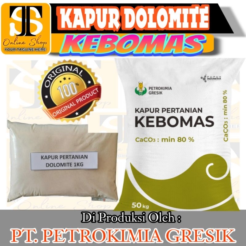 PUPUK DOLOMITE | DOLOMITE KEBOMAS KEMASAN 1 KG [REPACK] | PT. PETROKIMIA GRESIK