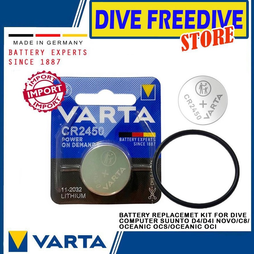 CR245 Battery Replacement Kit Varta Dive Computer Suunto D4D4INovoC8Oceanic OCSOI Smartwatch Scuba D