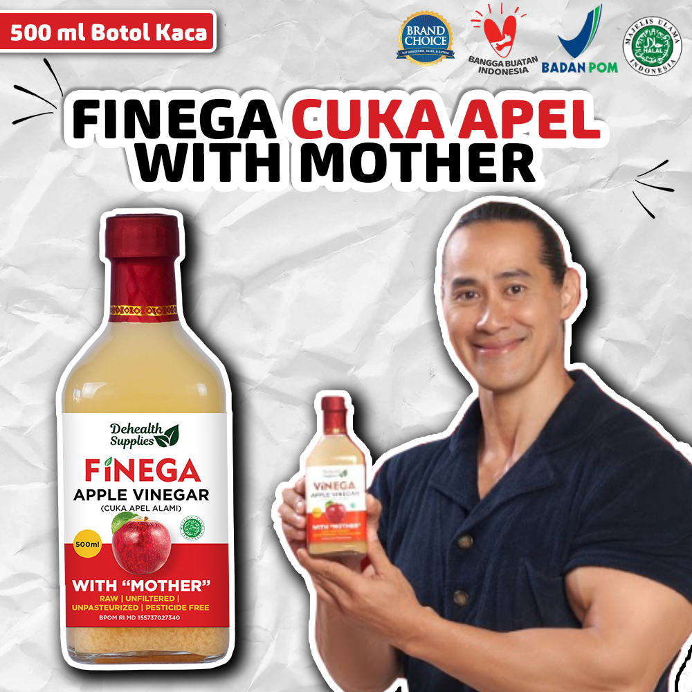 

Finega Cuka Apel 500 Ml Dehealth Supplies Kaca With Mother Vinega Apple Vinegar Cider Herbal Raw