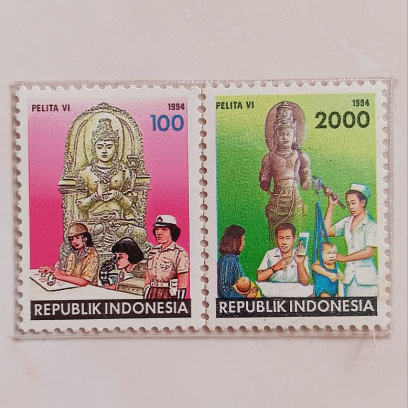 

(AC) Perangko Indonesia 1994 Pelita VI Set 2 pcs Mint