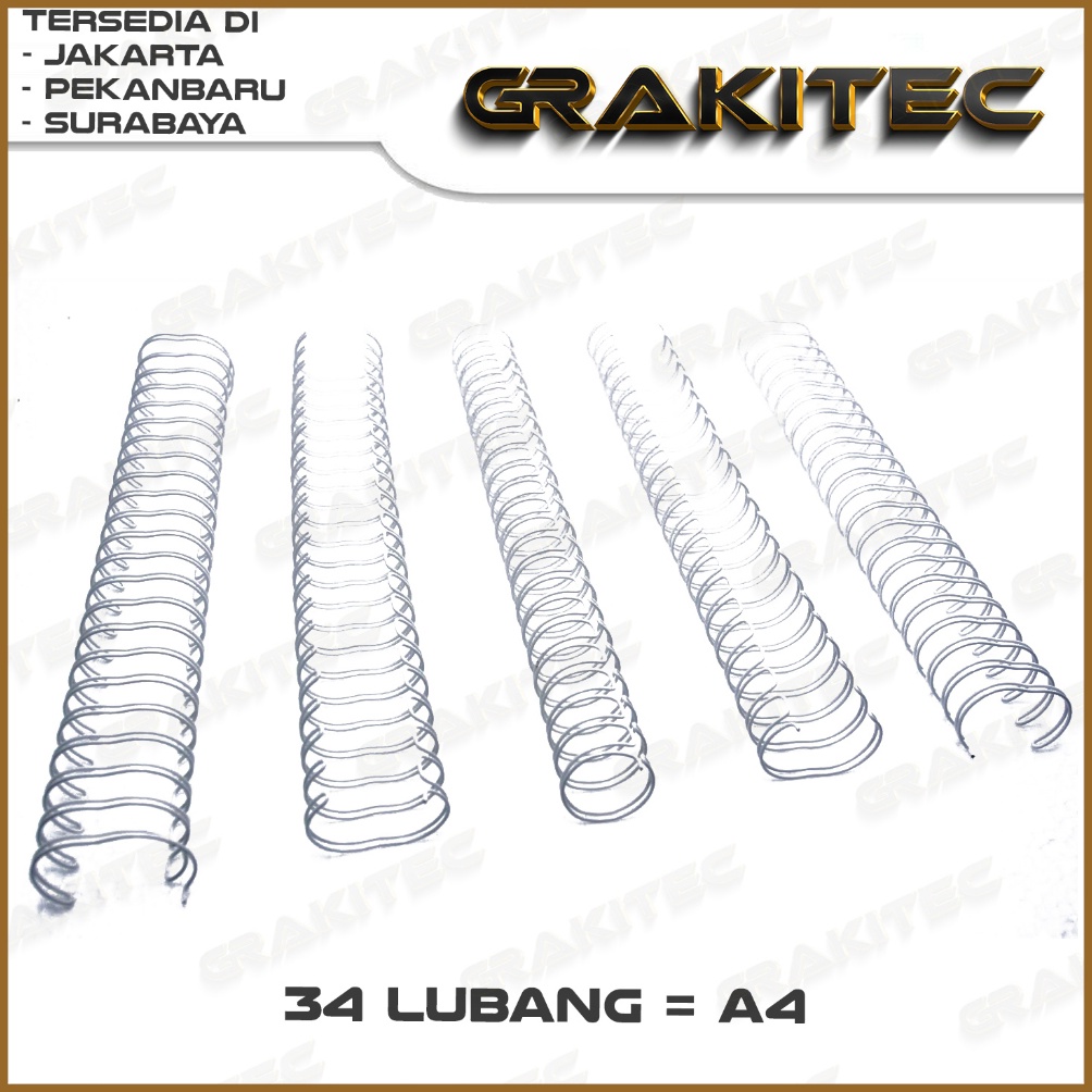 

Ring Kawat Spiral Jilid Spiral A4 31 34 lubang l K8N7