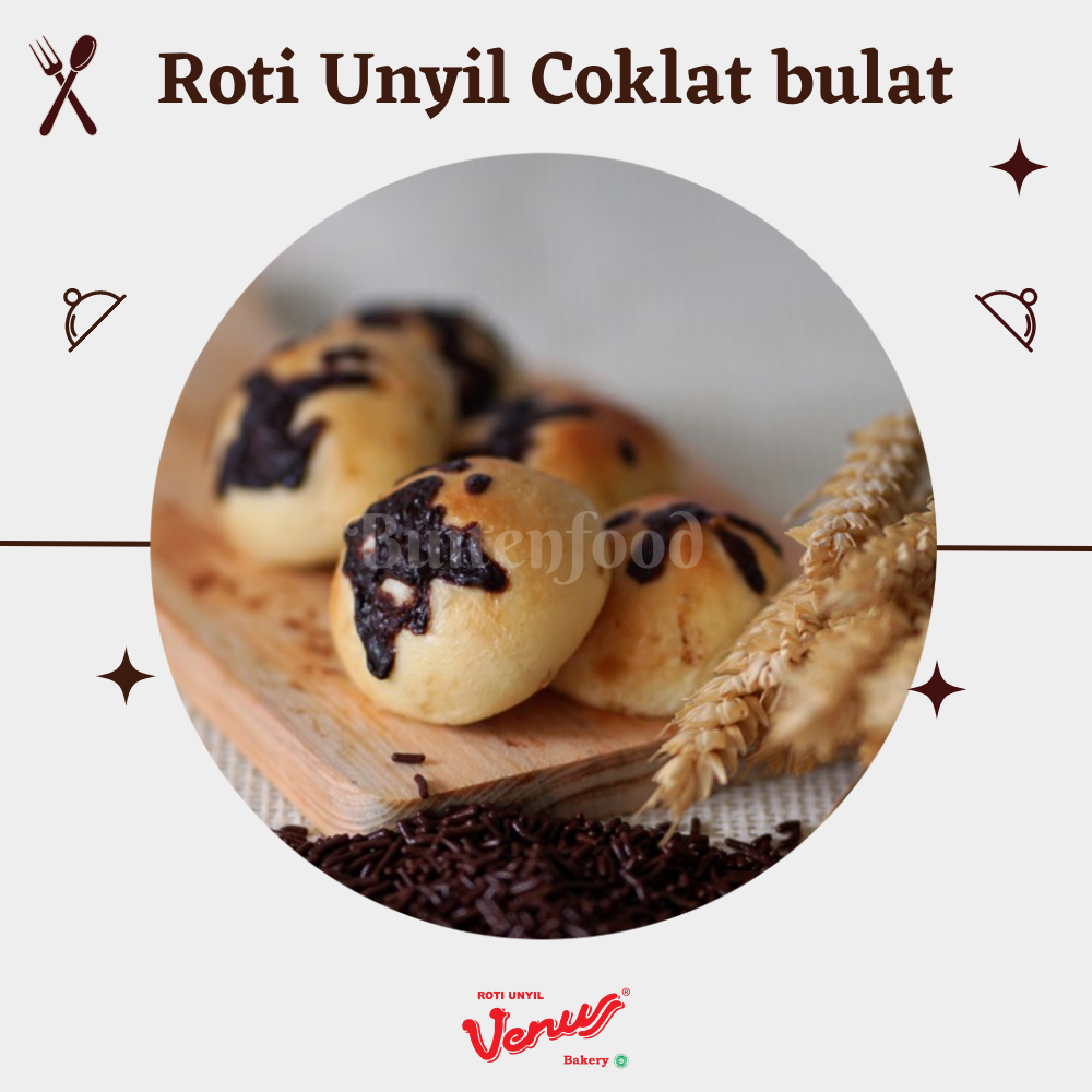 

Roti unyil venus khas bogor enak dan manis cemilan keluarga sehat untuk santai makanan ringan halal