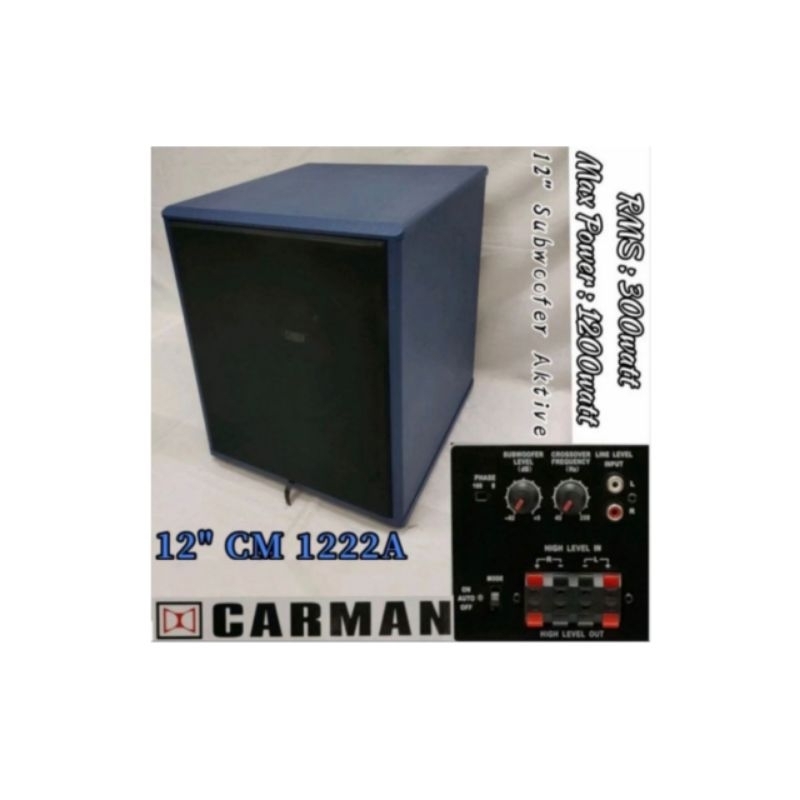 subwoofer 12 inch crimson subwoofer aktif Carman cm 1222A original garansi resmi.