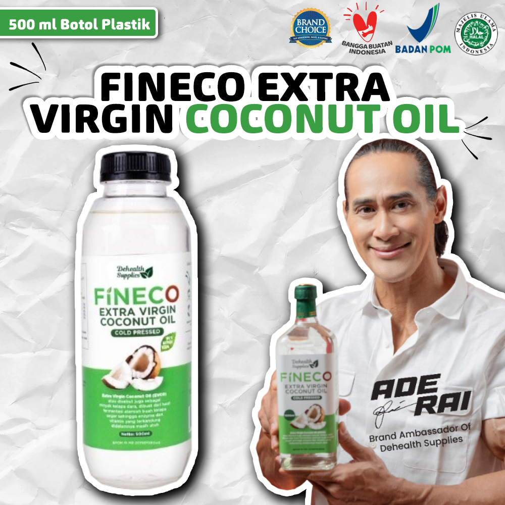 

Fineco Extra Virgin Coconut Oil 500 Ml Plastik Dehealth Supplies Minyak Kelapa Organik Original