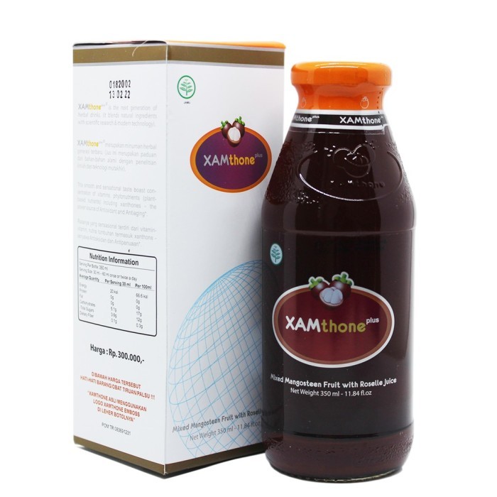 

XAMTHONE PLUS MANGGIS JUICE 350 ML CAMPURAN BUAH MANGGIS DAN ROSELA