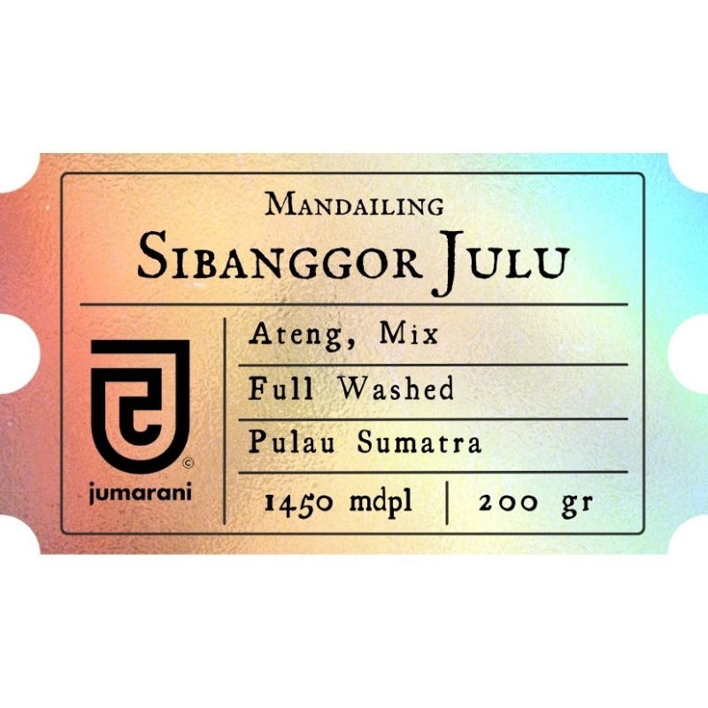 

Kopi Arabika Sibanggor Julu (Mandailing)