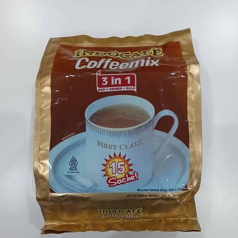 

Indocafe Coffeemix 3 in 1 Kopi+Krimer+Gula isi 15 Sachet @20 gram