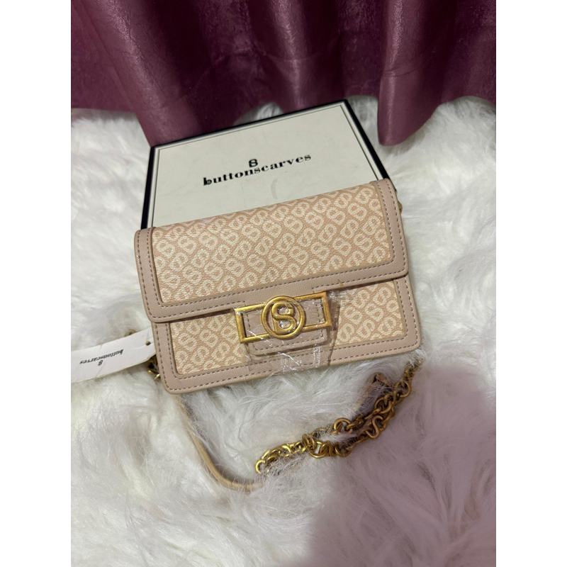 ❌SOLD❌LIKE NEW VVGC IZZY SLING BAG BEIGE BUTTONSCARVES ORIGINAL