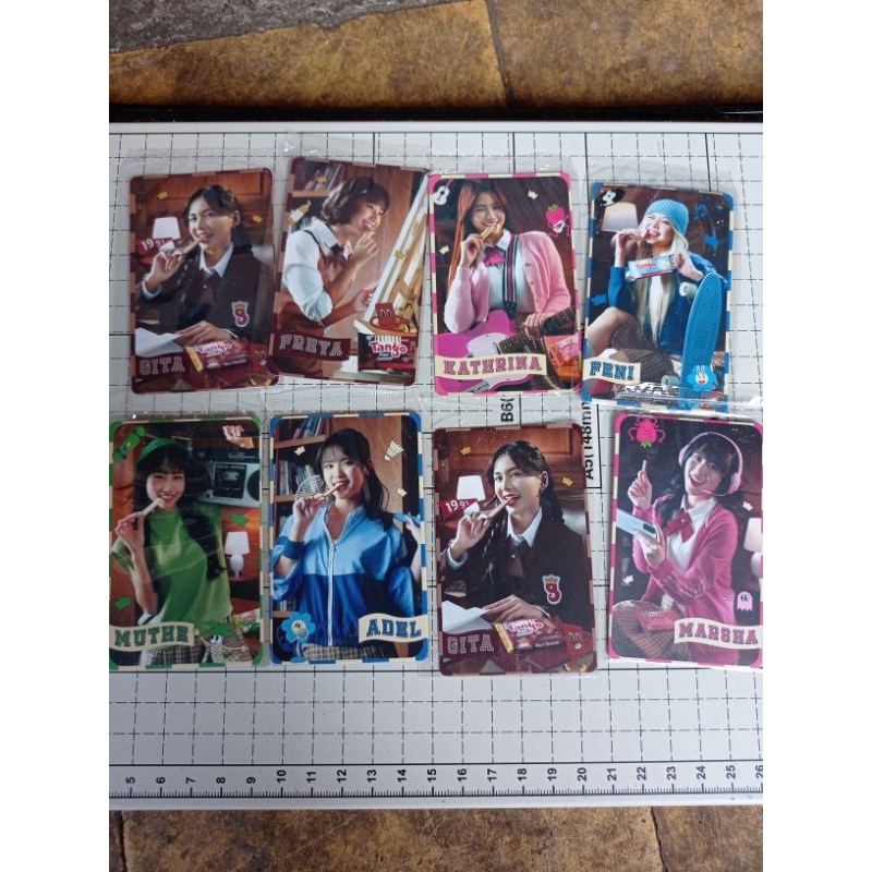 PC PHOTOCARD TANGO X JKT48 OFFICIAL OFC GITA KATHRINA MARSHA FREYA GRACIA ADEL