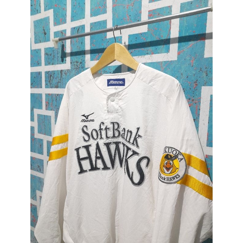 Vintage Mizuno Softbank Hawks Baseball Jacket