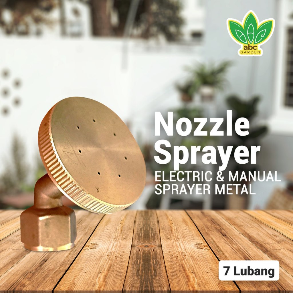 Spuyer Kuningan Lubang 7 Nozzle Sprayer Elektrik
