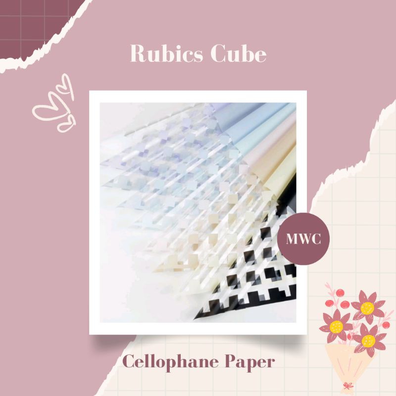 

[❗Wajib Beli Paper Core] Cellophane Paper Rubics Cube