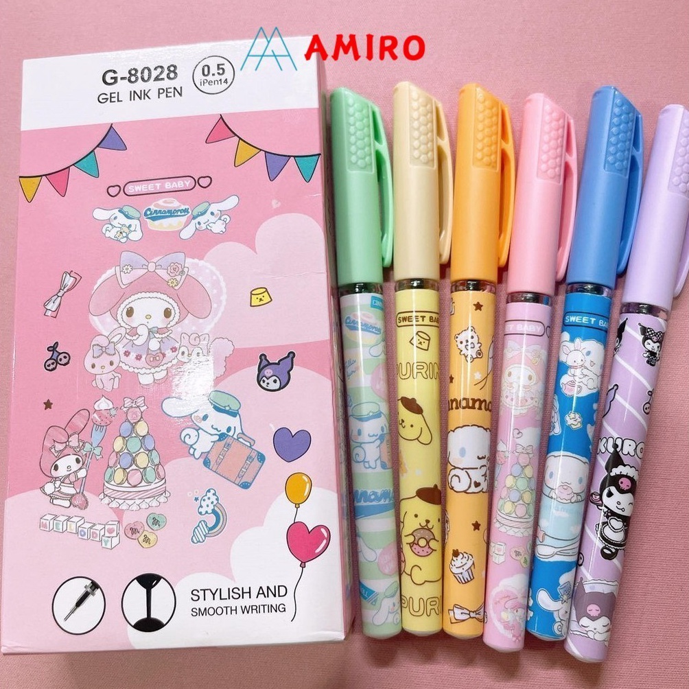 

Produk trendy 12pcs Pulpen Ipen Youmei Bolpen Pen Apel Gel Pen Apple Youmei Karakter Lucu