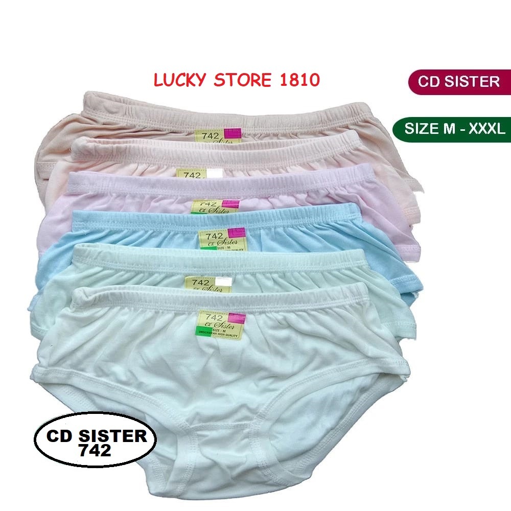 ( 3 Pcs ) CELANA DALAM SISTER 742, 743 / CD WANITA SISTER / CD JUMBO