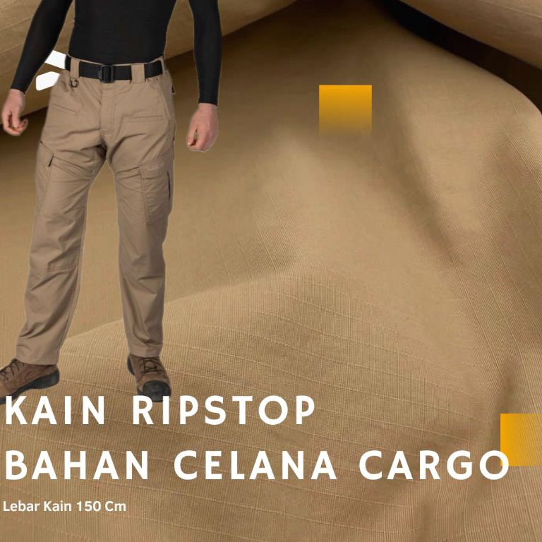 KODE P13G Kain Katun Ripstop Polos Bahan Celana Cargo Ripstop Bahan Kemeja lapangan Ripstop