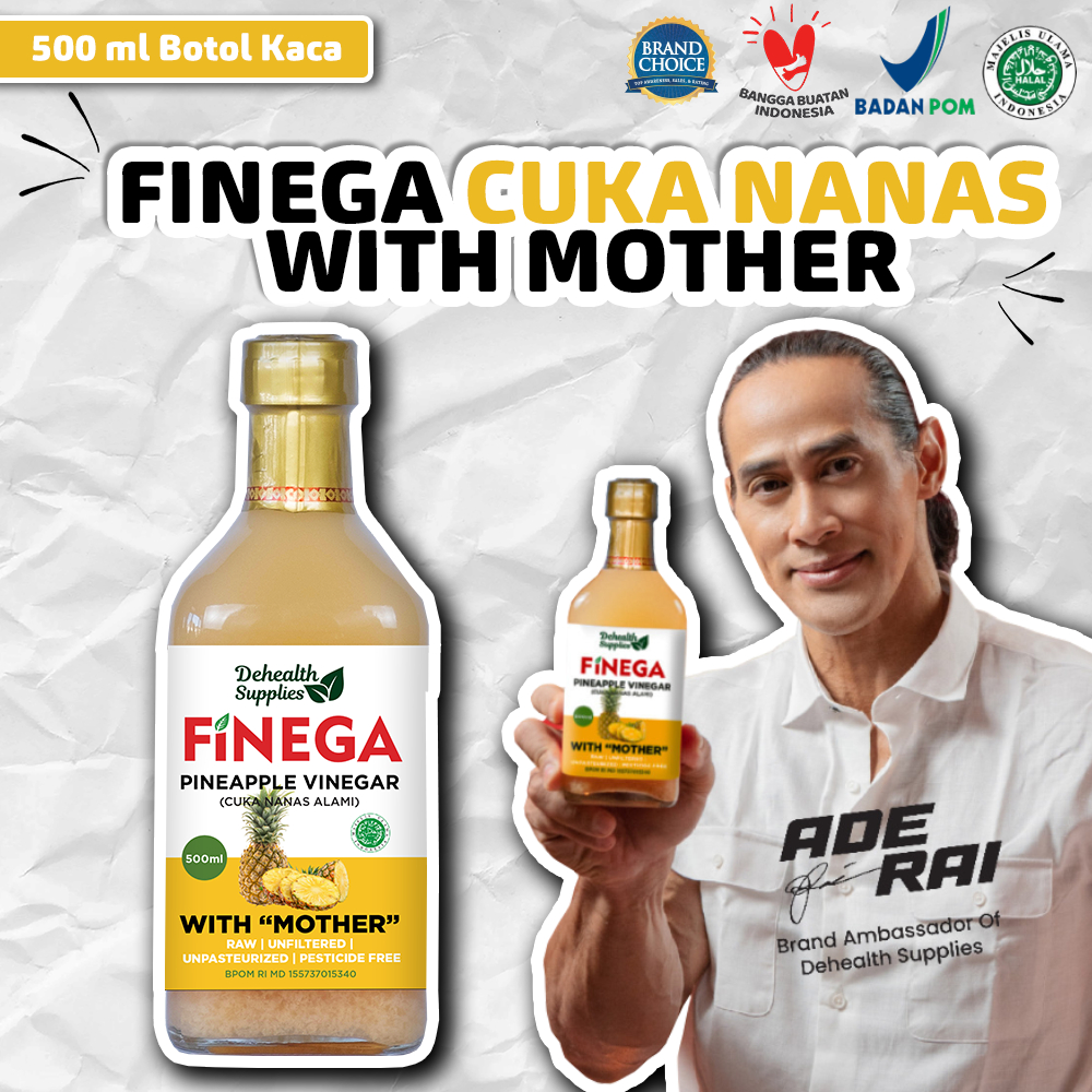 

Vinega Cuka Nanas 500 Ml Dehealth Supplies Botol Kaca Sari Diet Vinegar Halal Organic Asli Organik
