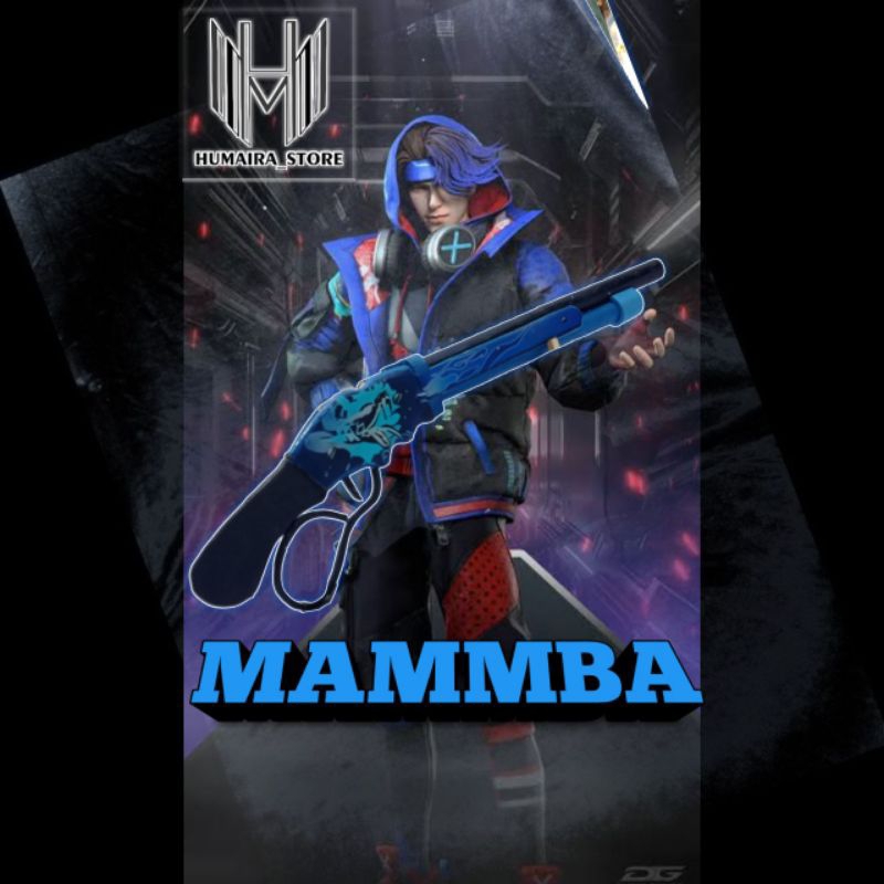 Mainan kayu pake karet gelang model SG2 skin MAMBA