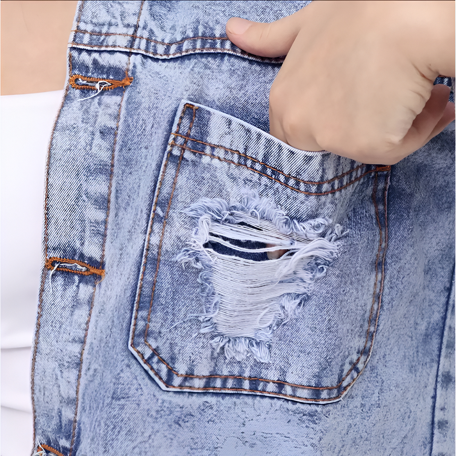 HOT PRODUCT RAWLES OFFICIAL - JAKET JEANS CROP CANDY DENIM PREMIUM UKURAN L-XXL / ATASAN / BLAZER /
