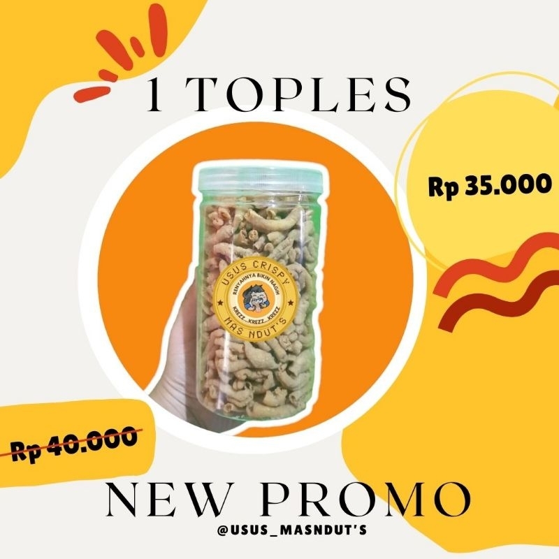 

Usus Ayam Crispy 1 Toples Free Kardus dan Bubble Wrap