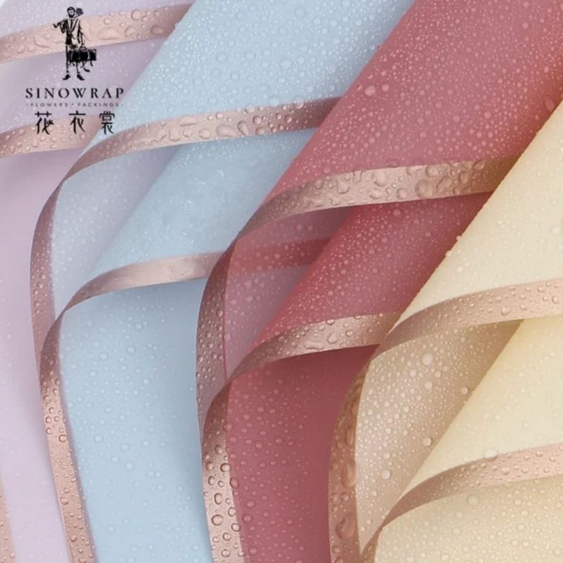 

CELLOPHANE Gold Frame (1 pak = 20 lembar) / kertas bunga / wrapping paper/ wrapping bouquet