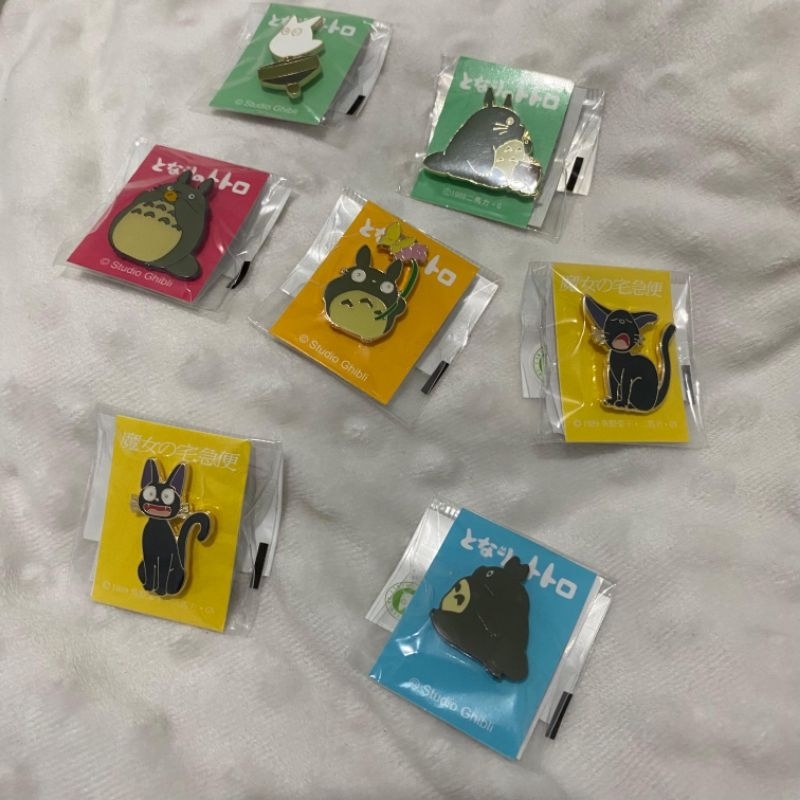 Brooch Pin Totoro Jiji Studio Ghibli Original dari Jepang