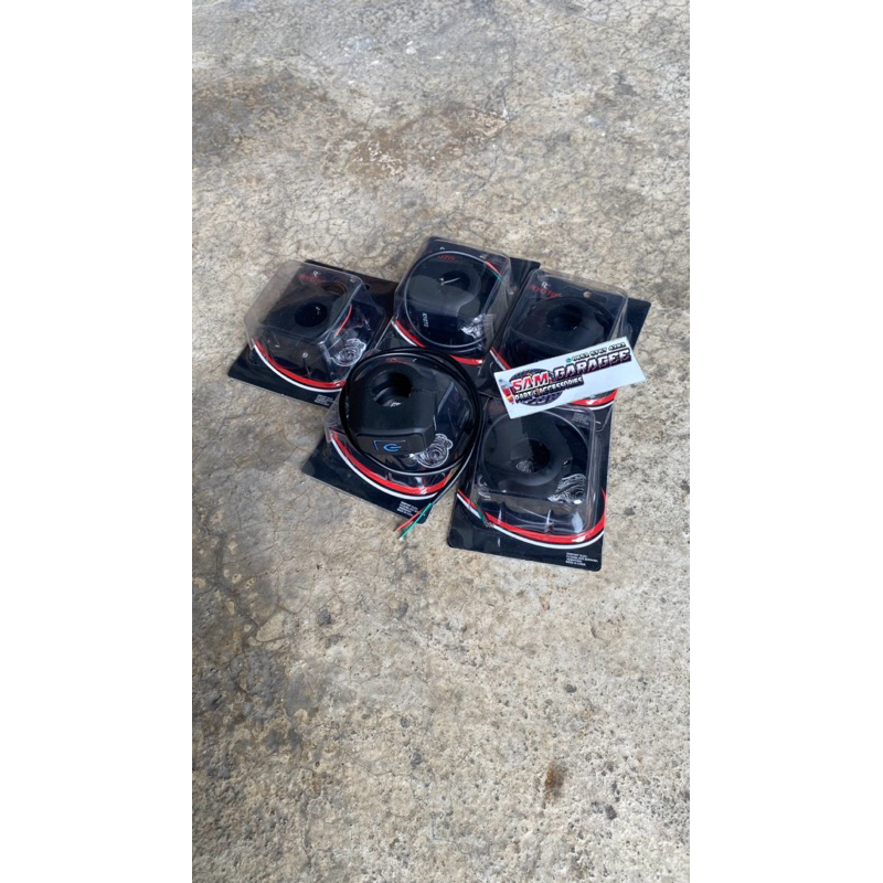 Tombol saklar stang motor on /off universal waterproff nyala led merah biru