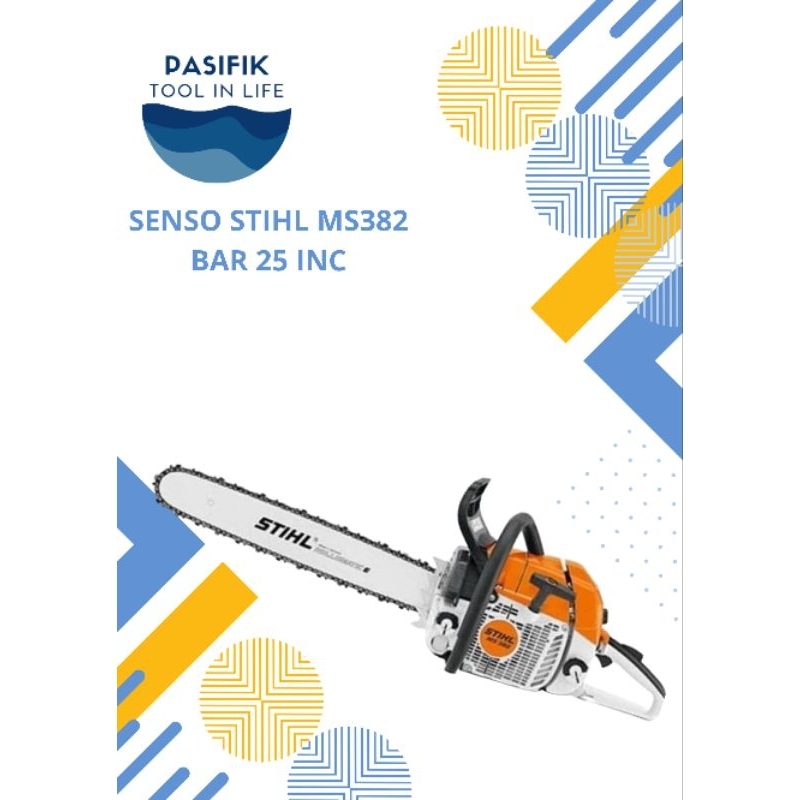 mesin senso / chainsaw MS382 STIHL bar 25 inc  mesin senso