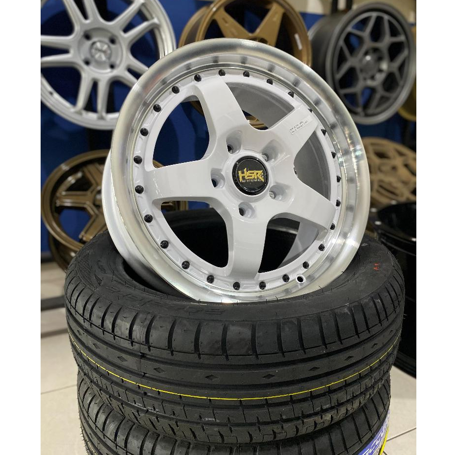 Velg Mobil Hsr Bob Ring 16 Palang 5 Warna Putih Pcd 5X114 Lebar 7 ET 42